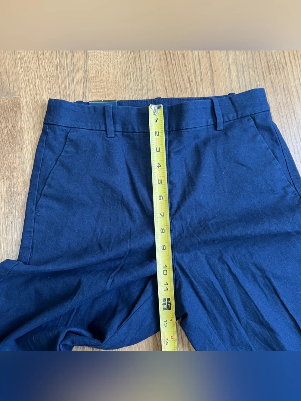 NWT J Crew Remy Navy Linen Blend Pants Sz 2